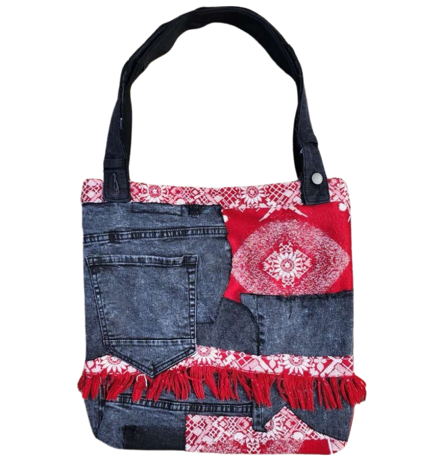 1970's Denim Native American Maiden hotsell Tote Bag