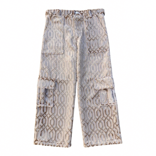 Pantalón cargo texturizado terciopelo “Gatsby”