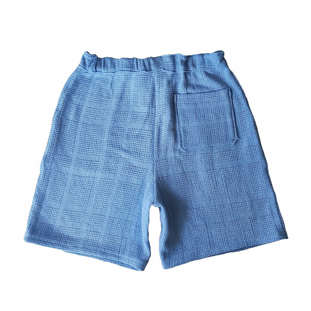 Shorts tipo manta “Los cielos son azules”