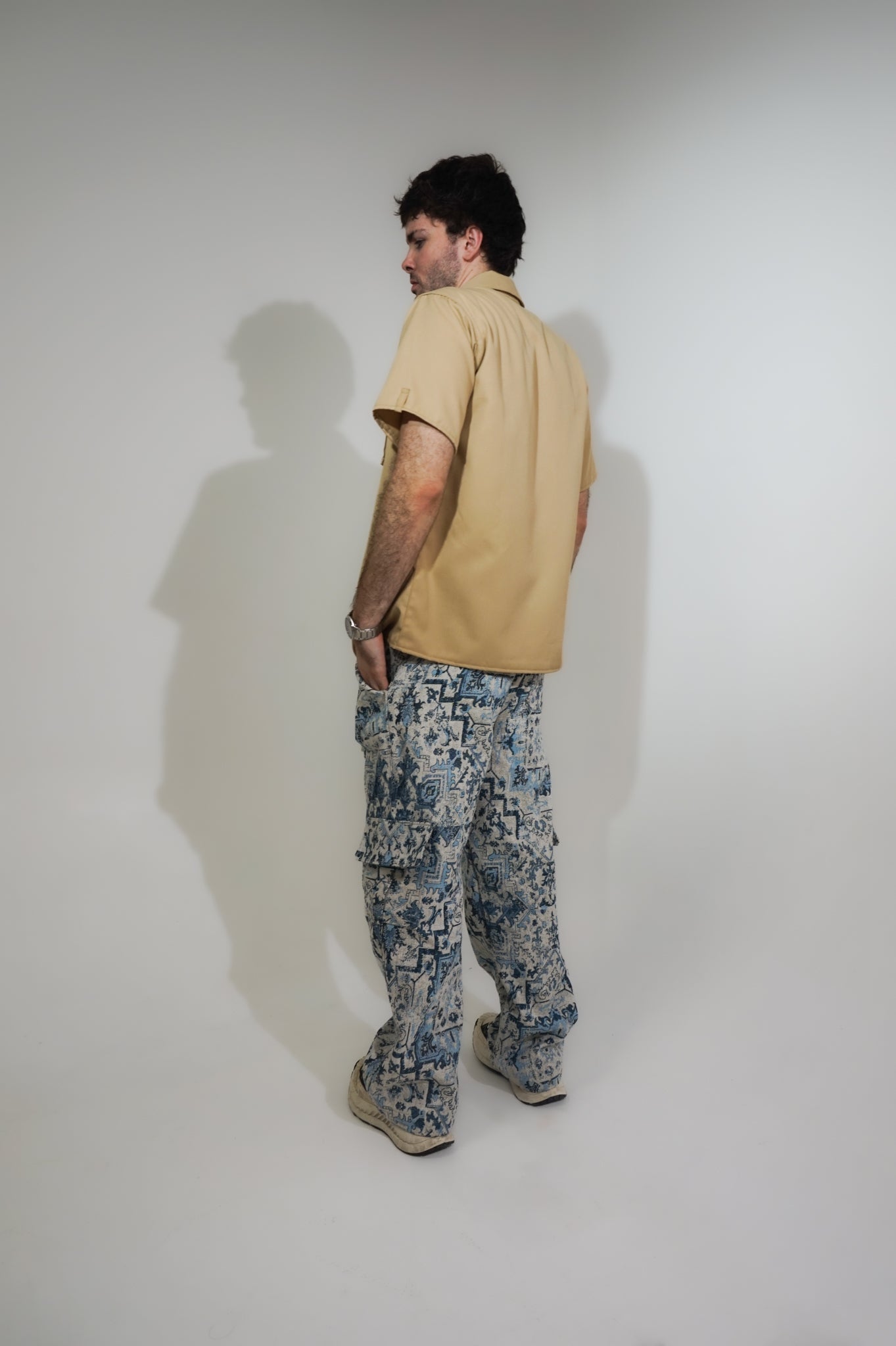 “Snowflake” Tapestry Cargo Pants Unisex