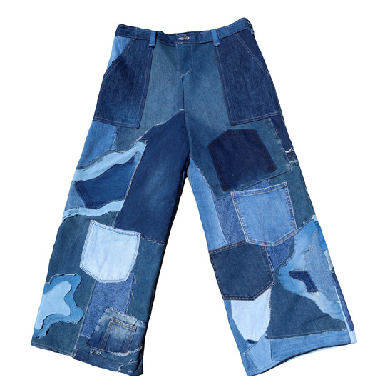 “MADE FROM SCRAPS” Flow jeans