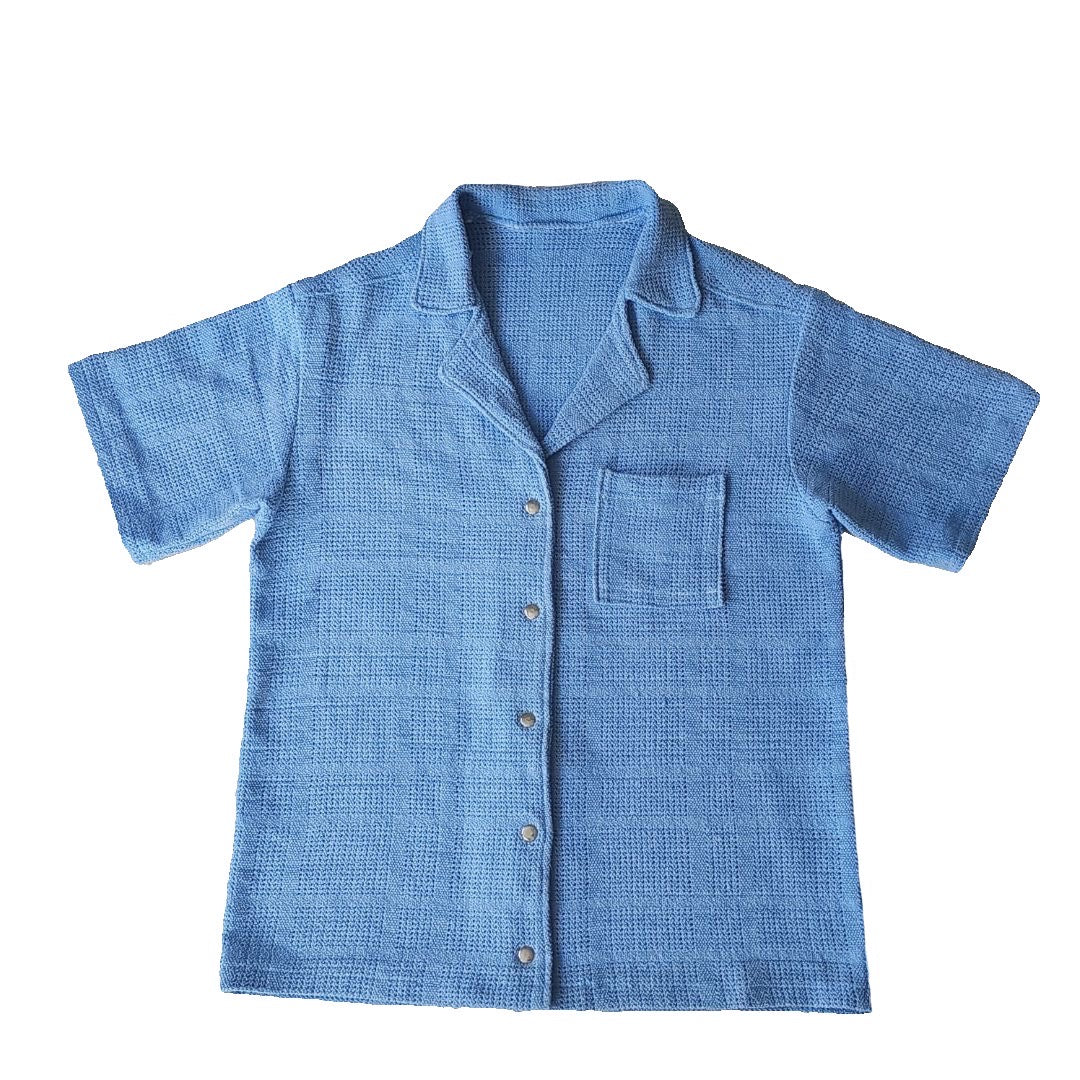 “Skies Are Blue” Blanket Button Up