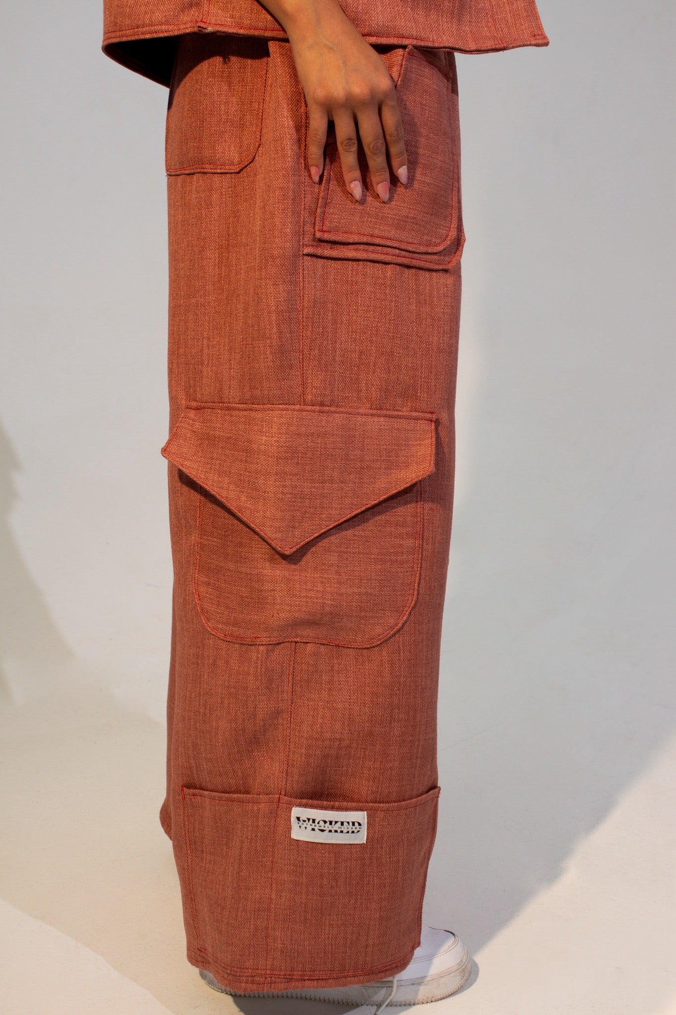 Red Cargo Pants- UNISEX