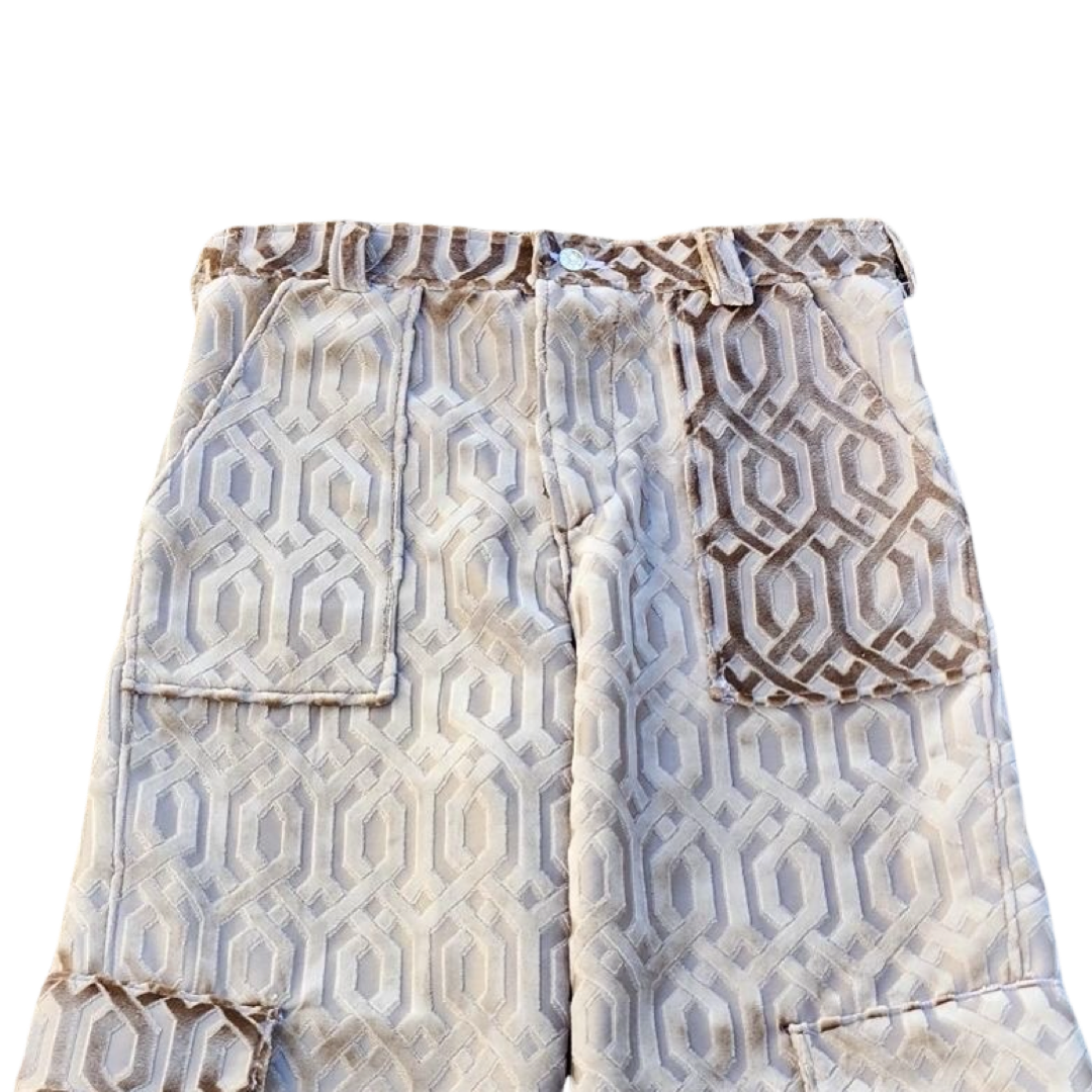 Pantalón cargo texturizado terciopelo “Gatsby”