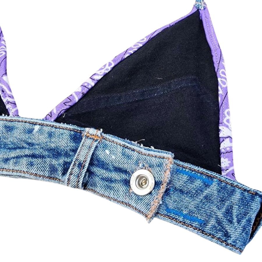 Bandanna & Denim Bralette