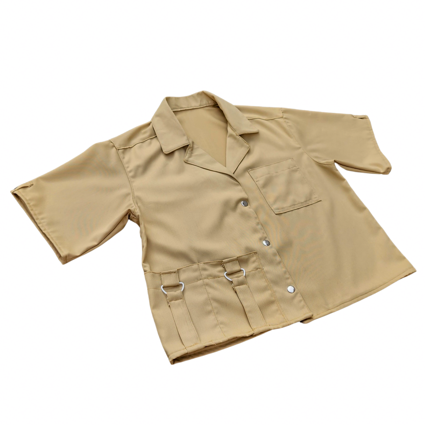 Cargo Cropped Button Up