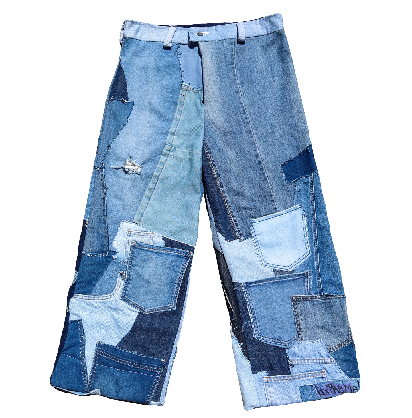 “MADE FROM SCRAPS” Denim Jeans