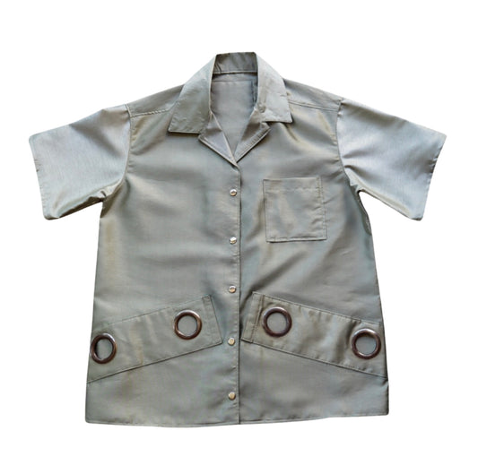 “Cortina Collection” Tea Green Button Up