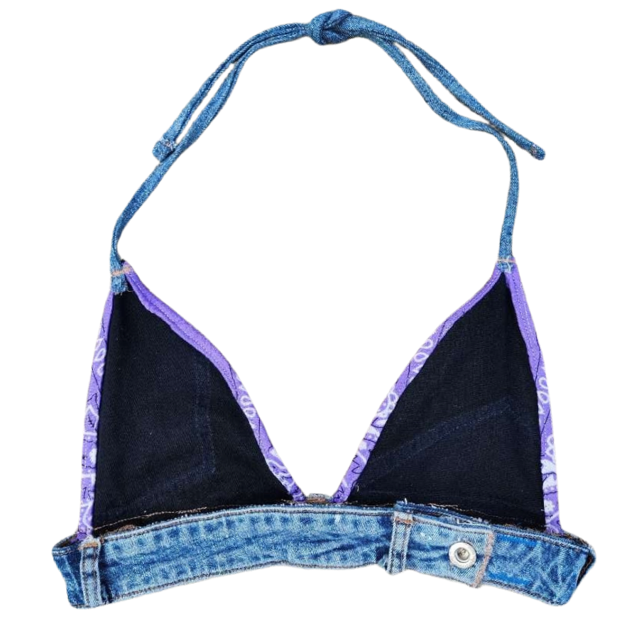 Bandanna & Denim Bralette