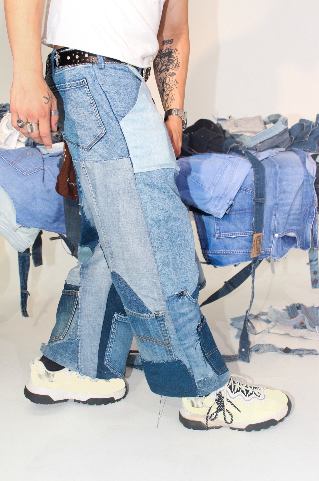 “MADE FROM SCRAPS” Jeans