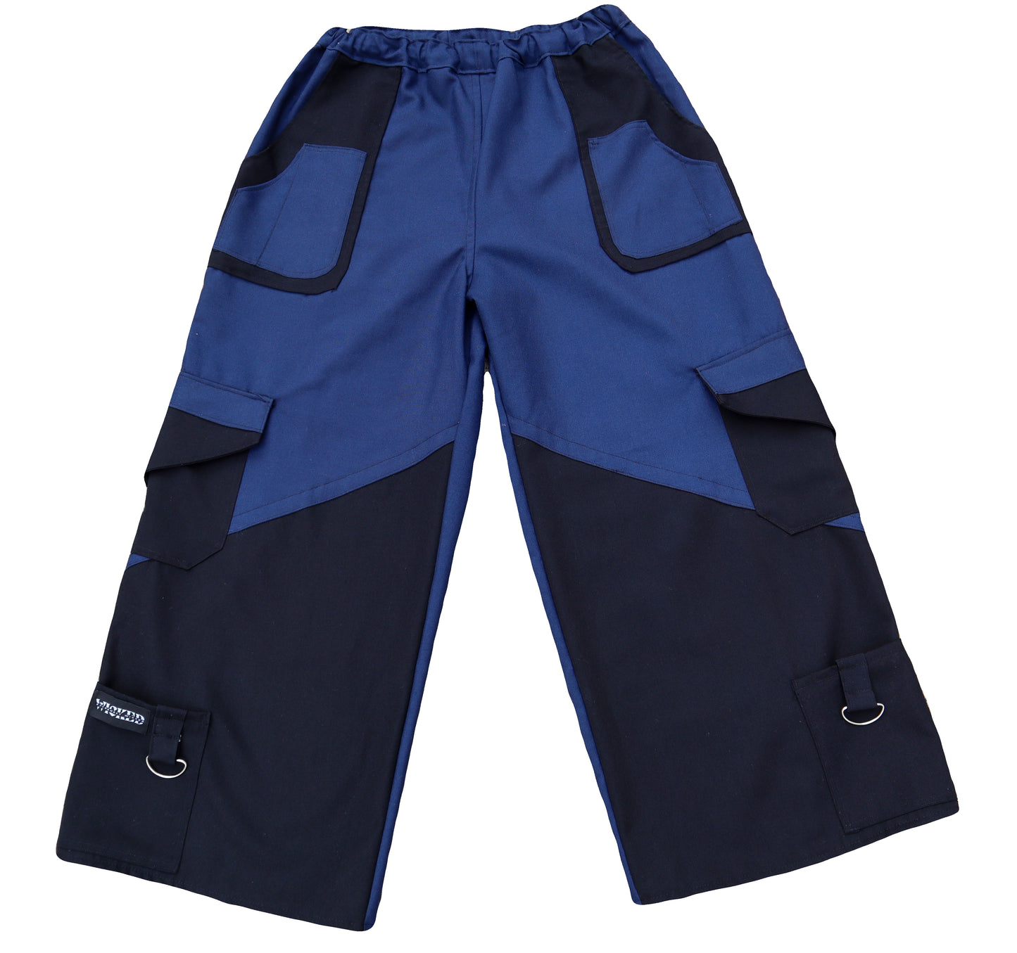 Black & Blue Cargo Pants- Unisex