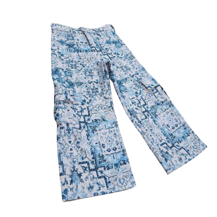 “Snowflake” Tapestry Cargo Pants Unisex