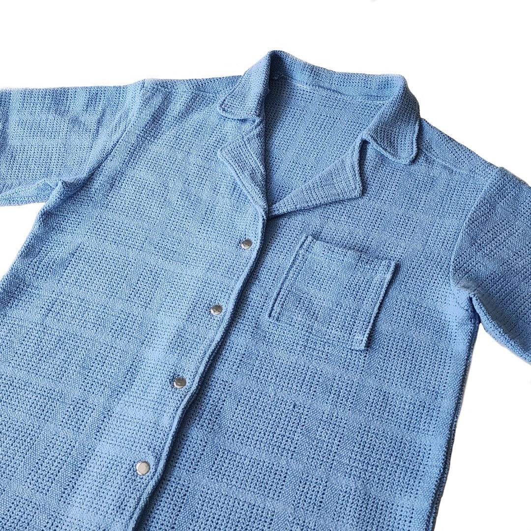 “Skies Are Blue” Blanket Button Up