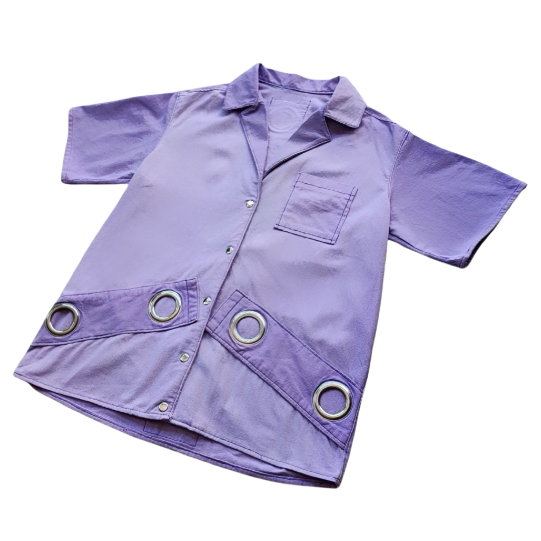 “Cortina Collection” Purple Button Up