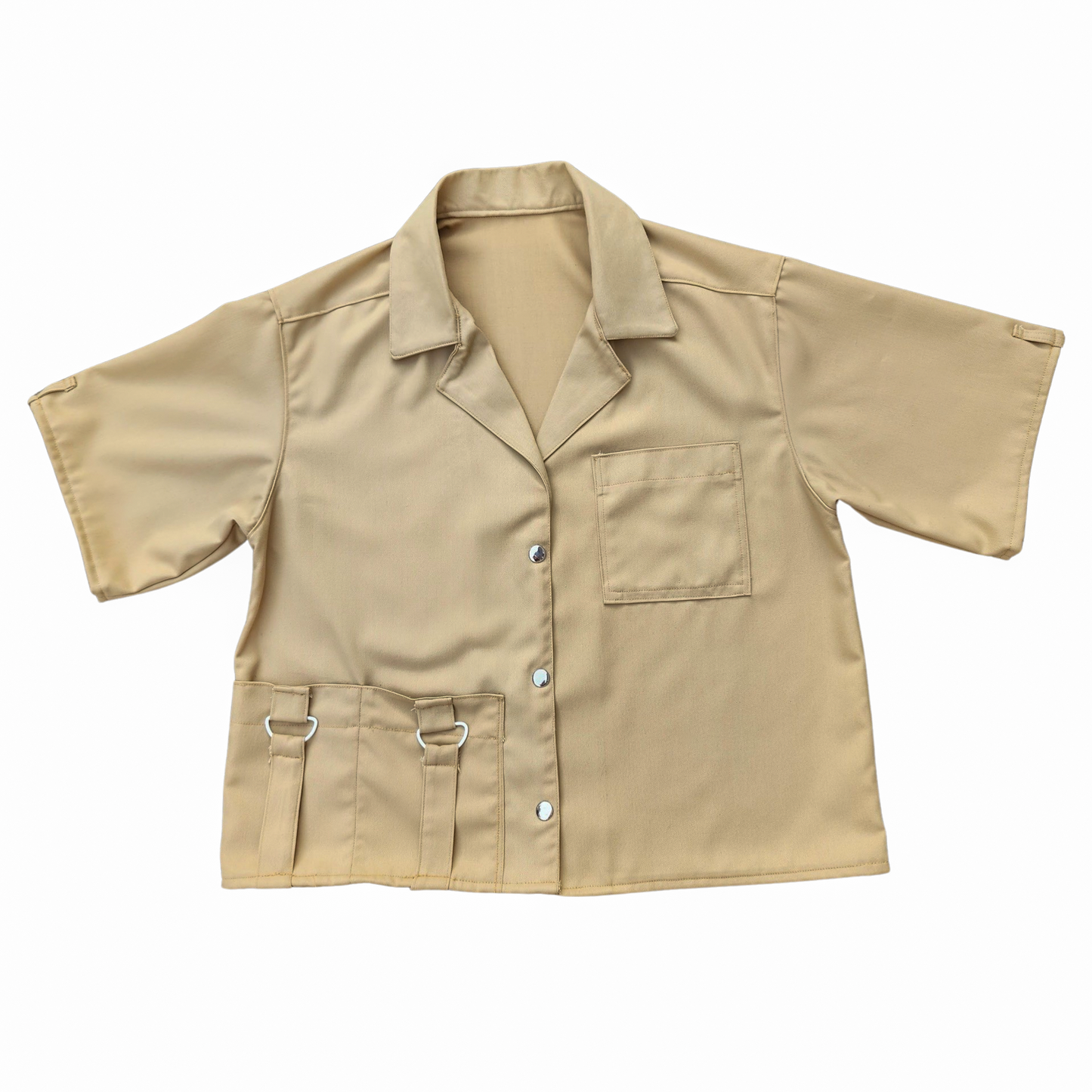 Cargo Cropped Button Up