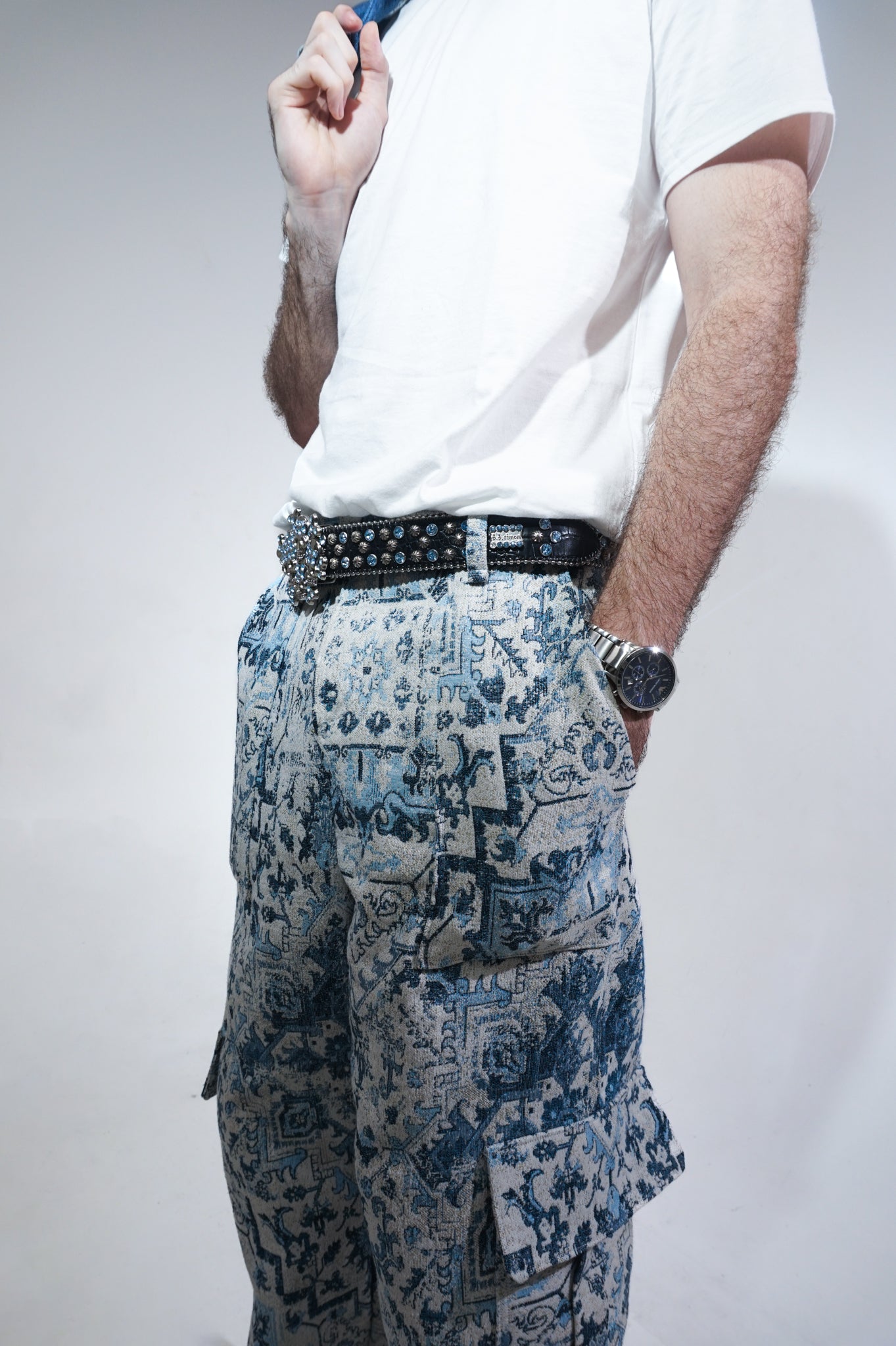 “Snowflake” Tapestry Cargo Pants Unisex